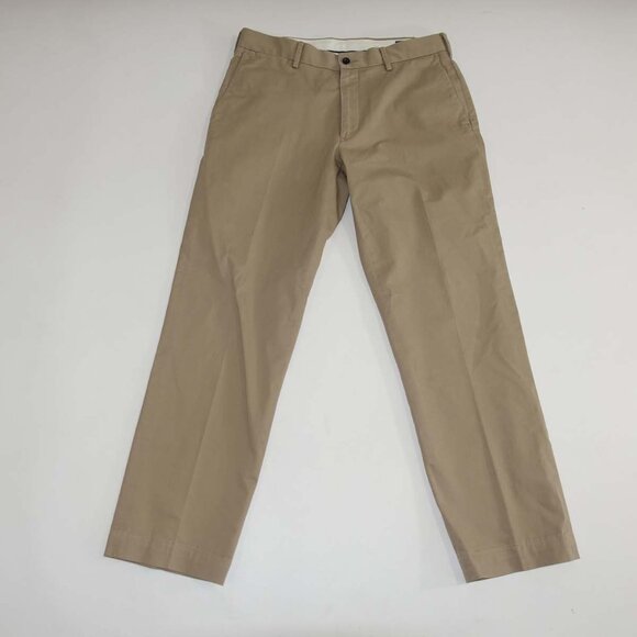 Polo Ralph Lauren Men's Stretch Classic Fit Chino Pants 32 x 30 Beige Flat Front - Picture 1 of 7